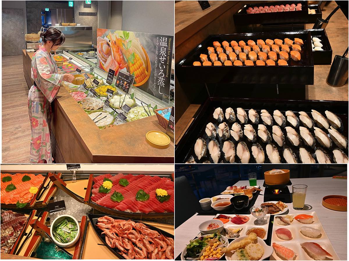 Enjoy a Seafood-Filled Dinner Buffet at Ooedo Onsen Monogatari Premium Atami!